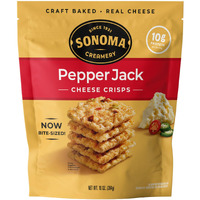 Sonoma Creamery - Cheese Crisps, Pepper Jack, 10 Oz (1 Count) | Savory Snack | High Protein | Low Carb | Gluten Free | Keto-Friendly