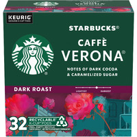Starbucks K-Cup Coffee Pods, Dark Roast Coffee, Caff Verona, 100% Arabica, 32 Pods