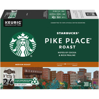 Starbucks Single-Serve Coffee K-Cup, Pike Place, Carton Of 24