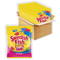 Swedish Fish Tails 2 Flavors In 1 Soft & Chewy Candy, Bulk Candy, 12 - 3.6 Oz Bags
