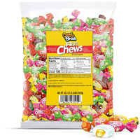 Candy Break Toffix Fruit Chews With Assorted Fruit Flavored Filling 2.2 Lb Bag - Strawberry, Apple, Watermelon, Cherry, Pineapple, Orange Variety Pack - Made With Fruit Juice - Individually Wrapped - Best For Office Snacks And Household Pantry