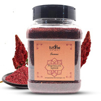 Fusion Select 100% Pure Sumac Spice, 100% Natural Sumac Powder | No Salt | Non-Gmo | Middle Eastern Spices | Sumac Seasoning | Double Lids Jar (7 Ounce)