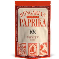 Premium Sweet Hungarian Paprika Powder (4 Oz) - Non-Gmo - Vibrant Deep Red Color - Protected Designation Of Origin (Pdo): Szeged Region, Hungary - Authentic Seasoning Spice In Resealable Bag By Merops