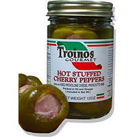 Troino's Gourmet Hot Stuffed Cherry Peppers With Prosciutto & Provolone, 12 Ounce