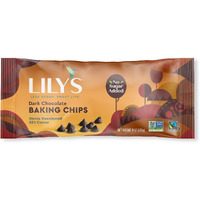 Dark Chocolate Baking Chips By Lily's |Stevia Sweetened, No Added Sugar, Low-Carb, Keto Friendly | 55% Cocoa | Fair Trade, Vegan, Gluten-Free & Non-Gmo | 9 Ounce, 12-Pack
