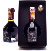 La Secchia - ""Affinato"", Traditional Aged Balsamic Vinegar Of Modena Dop, Aged Minimum 12 Years, 100 Ml Bottle Of Italian Balsamic Vinegar Aged, With Gift Box And Blown Glass Dispenser