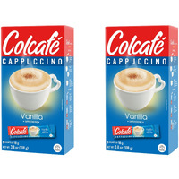 Colcaf   French Vanilla Cappuccino Instant Mix | Convenient & Portable Packs | 100% Colombian Coffee | Make Hot Or Cold | 6 Count (Pack Of 2)