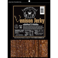 Buffalo Bills Venison Jerky Strips 10Oz Pack (20 Venison Jerky 7"" Strips Per Bag)