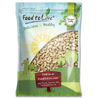 Food To Live Raw Cashews, 10 Pounds - Non-Gmo Verified, Deluxe Whole Nuts, Unsalted, Unroasted, Size W-320, Vegan, Kosher, Bulk
