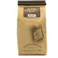 Independence Coffee Co. Jet Fuel Intense And Heavy Body, Dark Roast Whole Bean Coffee, 24 Ounce Bag (Packaging May Vary)