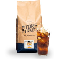 Stone Street Cold Brew Coffee, High Caffeine Boost Blend, Coarse Ground, Dark Roast, 5 Lb