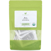Biokoma Pure And Organic Rue Dried Herb 1.5Oz 30 Tea Bags In Resealable Moisture Proof Pouch, Usda Certified Organic - Herbal Tea, No Additives, No Preservatives, No Gmo, Kosher
