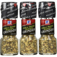 Mccormick Garlic Pepper Seasoning Grinder, 1.23 Oz(3Pack)