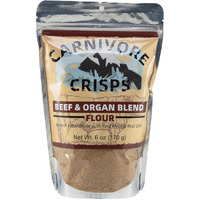 Carnivore Crisps Grass-Fed And Finished Beef And Organ Blend Flour, Premium Beef Flour For Cooking And Seasoning, Rich In Protein, Paleo & Keto Friendly, 6 Oz