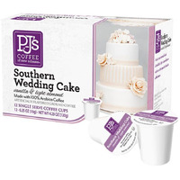 Pj's Coffee - Wedding Cake Single Serve Cups, 12 Count (Pack Of 1) - Delectable Southern Flavor In Convenient Pods