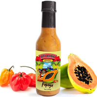 Spicy Delight Best Hot Sauce By Flavor Pirate, Aruba Hot Sauce Made With Habanero Pepper, Papaya, And Spices, Caribbean Inspired Papaya Hot Sauce, Gluten Free, Vegan, 5 Oz