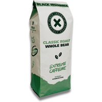 Black Insomnia Classic Roast Whole Bean Coffee - The Strongest Coffee In The World - 1Lb Bag (Pack Of 1)