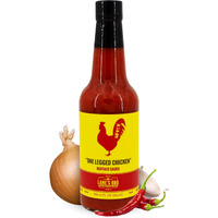 Lane's One Legged Chicken Buffalo Sauce, Award Winning Buffalo Wing Sauce, Delicious Bold And Tangy Flavor, Goes Great With Chicken, Meat & Pizza, No Msg, Gluten-Free, Handcrafted In Usa, 10 Oz