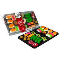 Raindrops - Gummy Candy Large Sushi Bento Box - Yummy Gummy Food Looks Just Like A Sushi - Men's Stocking Stuffer Ideas - (9.5 Oz)