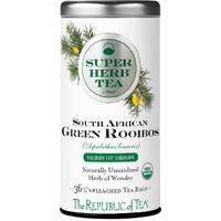 The Republic Of Tea - Organic South African Green Rooibos Superherb Tea Tin, 36 Herbal Tea Bags, Naturally Caffeine-Free Herbs Of Origin