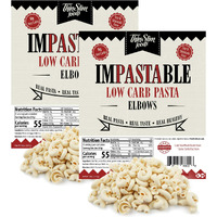 Thinslim Foods Impastable Low Carb Pasta, Elbows 2Pack | 8G Net Carbs | 36G Fiber | 55 Calories | Not Shirataki | No Soy | No Pea Or Bean Flour | Real Pasta, Real Taste, Real Healthy