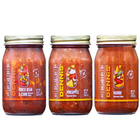 All-Natural Gourmet Salsa Variety Pack | Low Sugar, Low Cal, Low Carb, Low Sodium, & Gluten Free! Includes (1) Each Of Black Bean & Corn, Mango, & Pineapple Salsas.