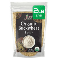 Jiva Organics Buckwheat Flour (Dark) 2 Lb Bag - Vegan, Non-Gmo, Kuttu, Earthy Flavor