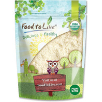 Food To Live Organic Almond Flour, 1 Pound - Extra Fine Blanched Prime Meal, Non-Gmo, Low Carb, Culinary Grade, Kosher, Keto, Paleo And Vegan Super Powder, Bulk