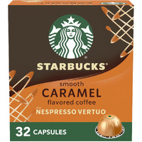 Starbucks By Nespresso Vertuo,Caramel Flavored Coffee, 32-Count Coffee Pods, Brews 7.8 Oz.
