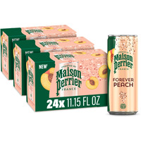 Maison Perrier Forever Peach Flavored Sparkling Water, 11.15 Fl Oz Cans, 8 Count, 3 Pack 267.6 Fl Oz