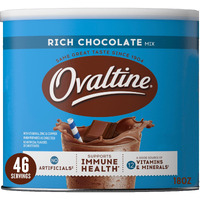 Ovaltine Rich Chocolate Milk Mix 18 Oz. Canister (Pack Of 4)