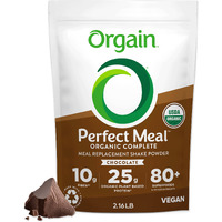 Orgain Perfect Meal, Organic, Vegan Meal Replacement Protein Powder, Chocolate - 25G Plant Based Protein, 80+ Superfoods, 1B Probiotics & 10G Fiber, Adaptogens & Ashwagandha - 2.16Lb