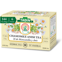 Tadin Chamomile Tea With Anise, Herbal Tea, Tea Bags Individually Wrapped, Caffeine Free Tea, 24 Tea Bags Per Box, Pack Of 6