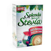 Splenda Naturals Stevia Sweetener: No Calorie, All Natural Sugar Substitute W/ No Bitter Aftertaste. Single Serve Granulated Packets (80 Count)