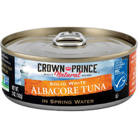 Crown Prince Natural Solid White Albacore Tuna In Spring Water, 5 Ounce Cans (Pack Of 12)