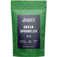 Judee's Green Sprinkles 2 Lb - Gluten-Free And Nut-Free - Brighten Up Your Baked Goods - Great For Cookie And Cake Decoration - Use For Baking And As Dessert And Ice Cream Toppings