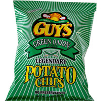 Guys Green Onion Potato Chips - Healthy & Salty Snacks W/Legendary Taste - Natural Potato Snack Chips -Tasty Snack Pack Chips - Potato Chips Snack Packs (1.5 Oz Bag, Pack Of 24)