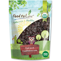 Food To Live Organic Dried Sour Cherries, 1 Pound - Pitted Cherry Fruit, Non-Gmo, Raw, Sun-Dried, Unsweetened, Unsulfured, No Oil Added, Vegan, Kosher, Bulk. Prunus Cerasus.