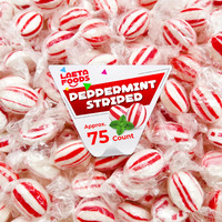 Peppermint Hard Candy Drops, Individually Wrapped (1 Pound Bag - Approx. 75 Count)
