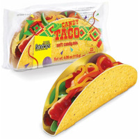 Raindrops - Gummy Candy Taco - Yummy Gummy Food Looks Just Like A Taco - Unique And Edible - Mens Stocking Stuffer Ideas - (4.0 Oz)