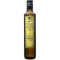 Texas Hill Country Olive Co Garlic Infused Olive Oil - Cold Pressed Gourmet Evoo Olive Oil - Great For Dressing Dipping Marinade - No Artificial Flavors Or Added Sugar - Made In Texas (16.9 Oz)