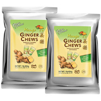 Prince Of Peace Ginger Chews With Mango, 1 Lb. - Candied Ginger - Mango Candy - Mango Ginger Chews - Natural Candy - 2 Pack