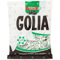 Italian Licorice Candy - Italian Black Licorice Gummies - Italian Candy Individually Wrapped (5.64 Oz | 160 G) Golia Candy