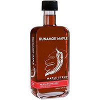 Runamok Maple Hot + Spicy Infused Maple Syrup - Authentic & Real Vermont Maple Syrup | Smoked Chili Pepper Infused | Great Spice For Any Meal, Vinaigrettes, Chicken & Waffles | 8.45 Fl Oz (250Ml)