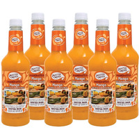 Master Of Mixes Mango Daiquiri / Margarita Drink Mix, Ready To Use, 1 Liter Bottle (33.8 Fl Oz), Pack Of 6