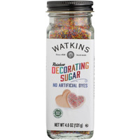Watkins Rainbow Decorating Sugar, Non-Gmo, 4.6 Ounce, Pack Of 3