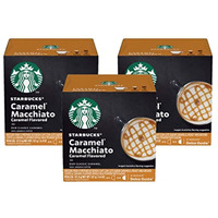 Starbucks Coffee By Nescafe Dolce Gusto, Starbucks Caramel Macchiato, Coffee Pods, 12 Capsules, Pack Of 3 (Packaging May Vary)