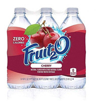 Fruit2O Zero Calorie Flavored Water, Cherry, 6 Count (Pack Of 4)