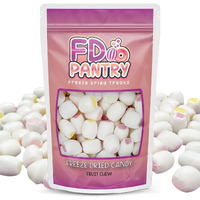 Freeze Dried Fruit Chews Crunchy Candy - 4 Oz Bag (Fruit Chews) - Strawberry, Green Apple, Mango, & Grape Treat Gift Snack Bag Variety Sampler Pack Assortment