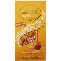 Lindt Lindor Caramel Milk Chocolate Truffles, Kosher, 5.1 Ounce